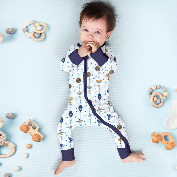 Hanukkah Festival Matching Family Convertible Zippy