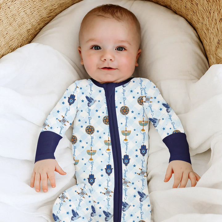 Hanukkah Festival Matching Family Convertible Zippy