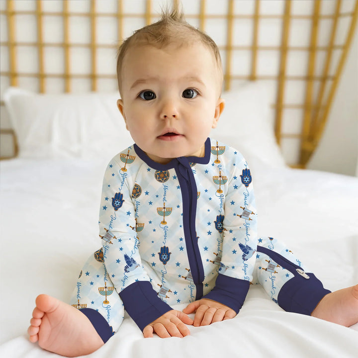 Hanukkah Festival Matching Family Convertible Zippy