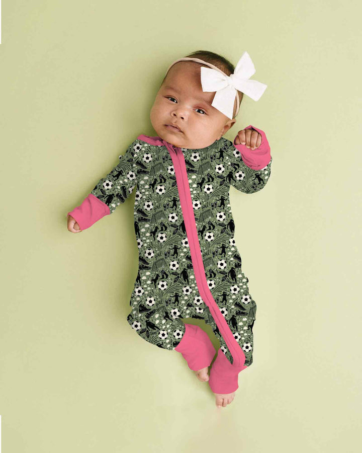 Sage Green Soccer Dreams Bamboo Convertible Zippy