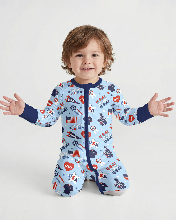 Soccer Party Team USA Bamboo Convertible Zippy