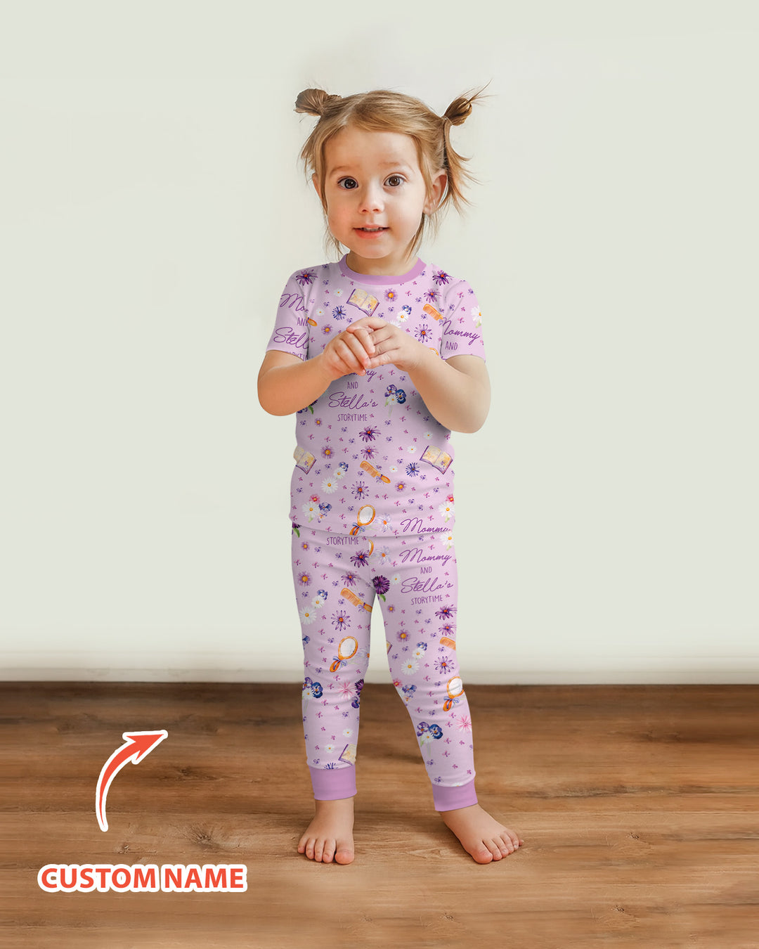 Zweiteiliges, kurzärmliges Pyjama-Set mit Marienkäfern
