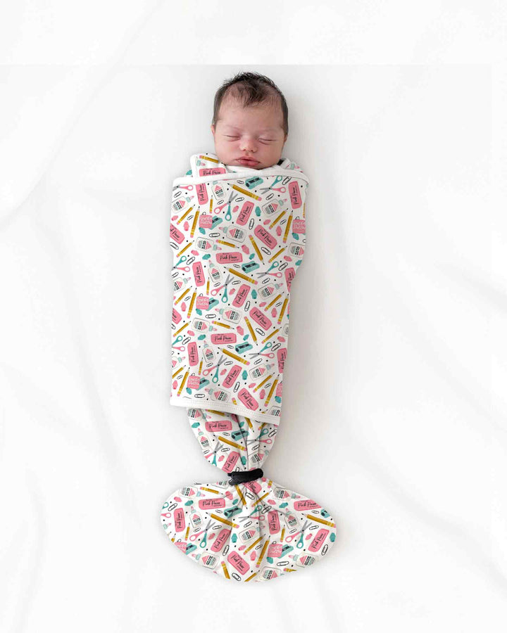 Pink Power School Supplies Bamboo Sleep Bag Swaddler