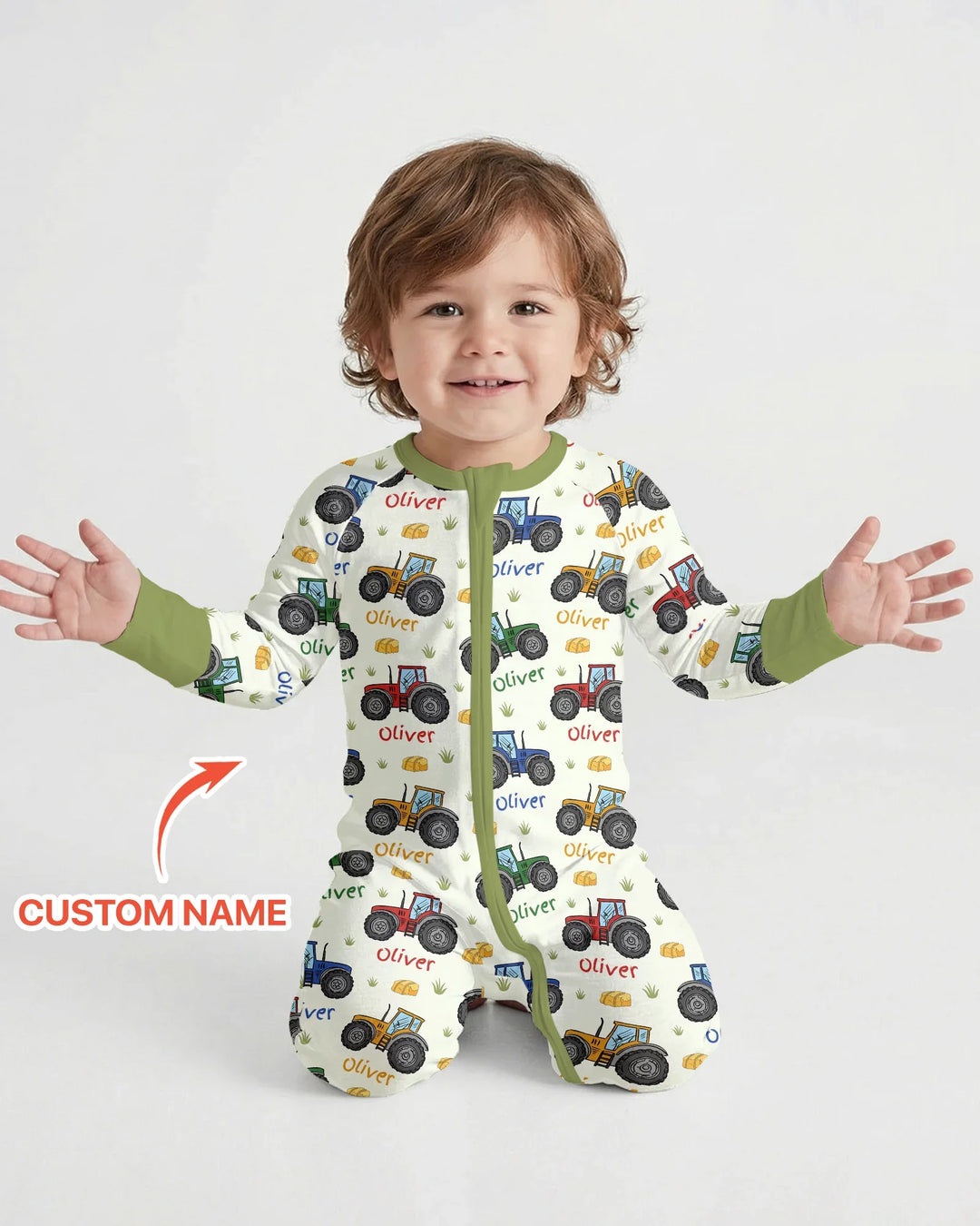 Custom Name A Little Dirt Never Hurt Bamboo Convertible Zippy