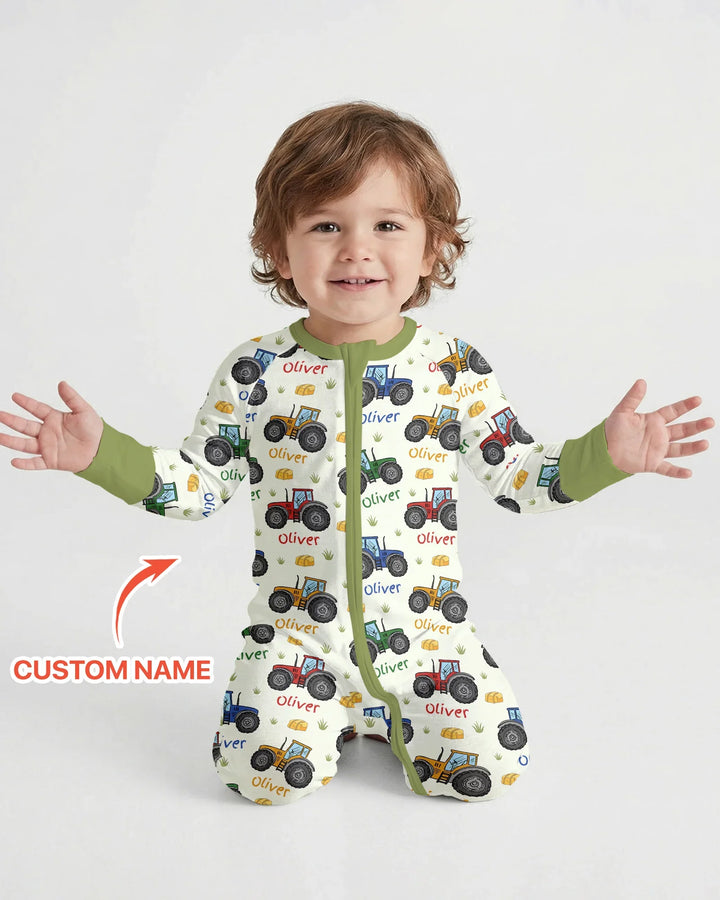 Custom Name A Little Dirt Never Hurt Bamboo Convertible Zippy