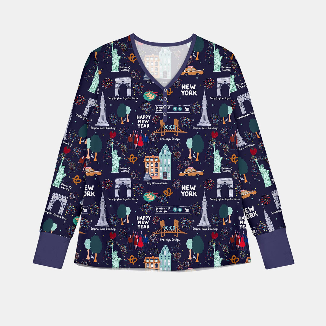 New York New Year Eve Women Pajama Set