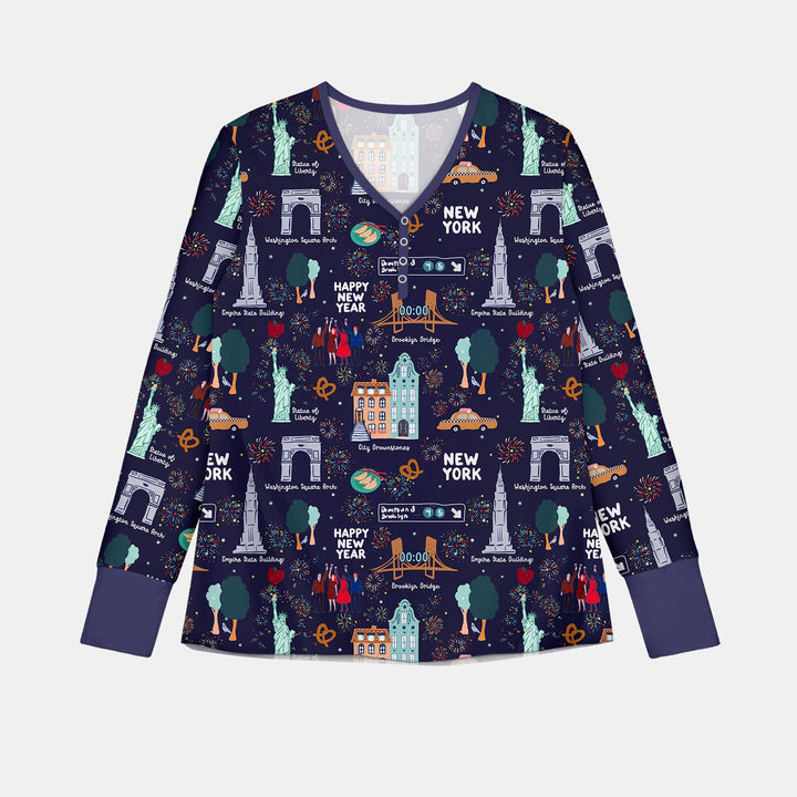 New York New Year Eve Women Pajama Set