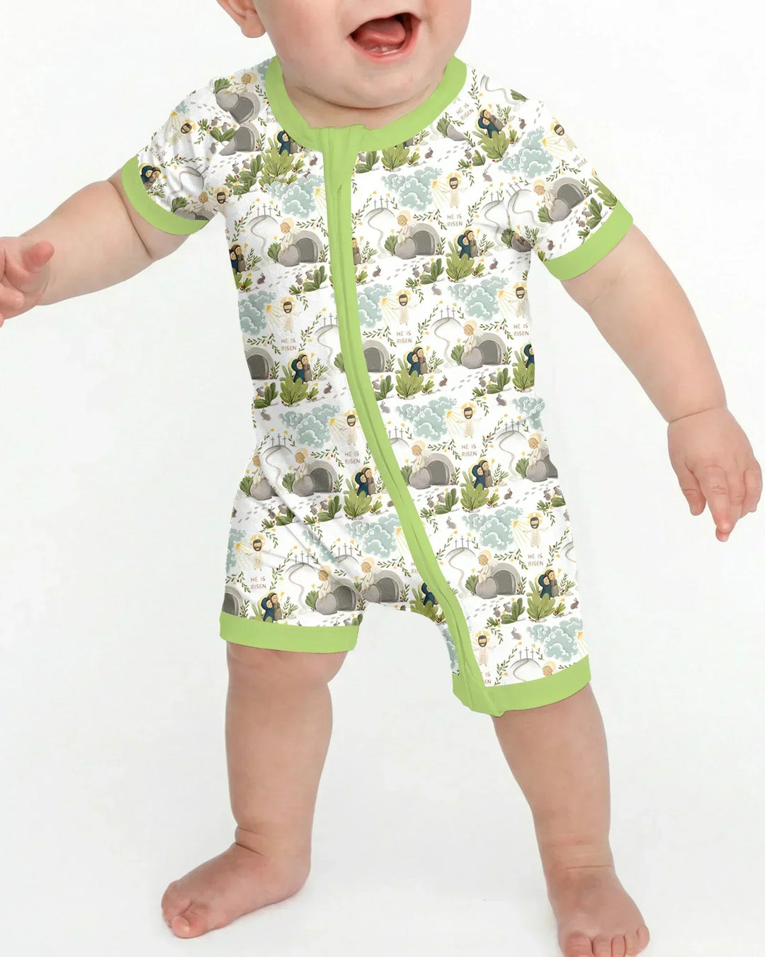 Matthew 28:1–8 He Is Risen Bamboo Shorty Zippy