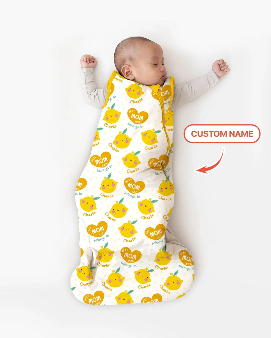 Custom Name Best Mom Ever Belongs to Custom Bamboo Sleep Bag