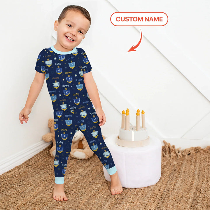 Zweiteiliges, kurzärmliges Pyjama-Set mit Marienkäfern