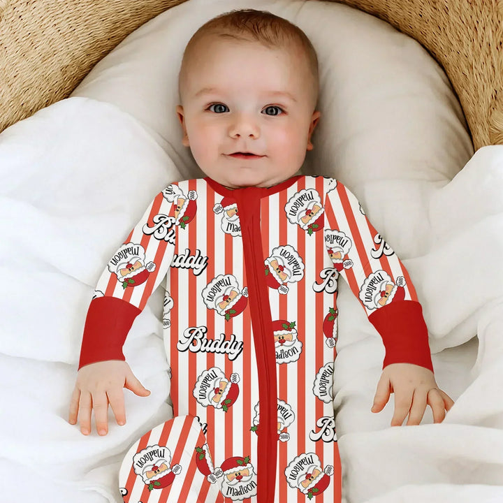 Christmas Santa Claus Custom Name Buddy Convertible Zippy