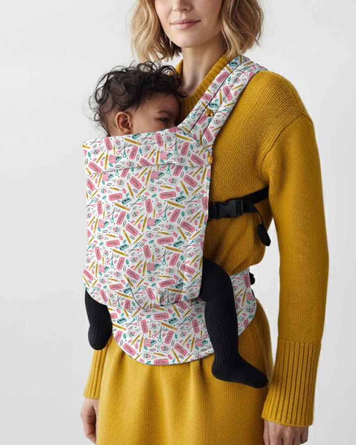 Pink Power School Supplies Baby Carrier