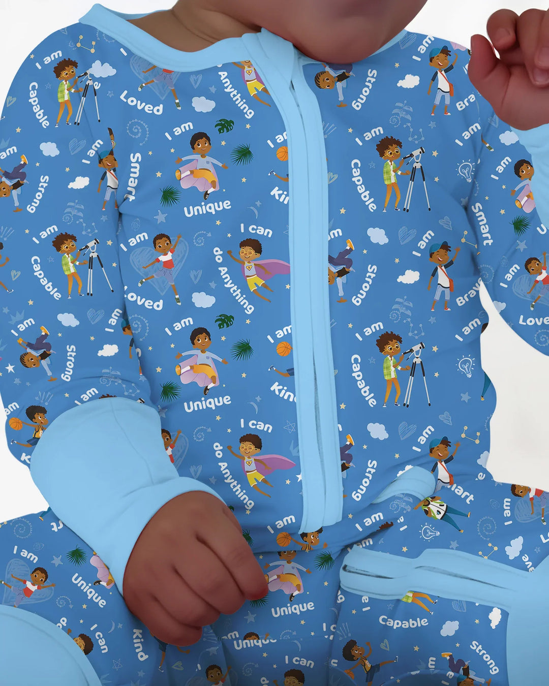 Black Boys I Am Smart Bamboo Convertible Zippy