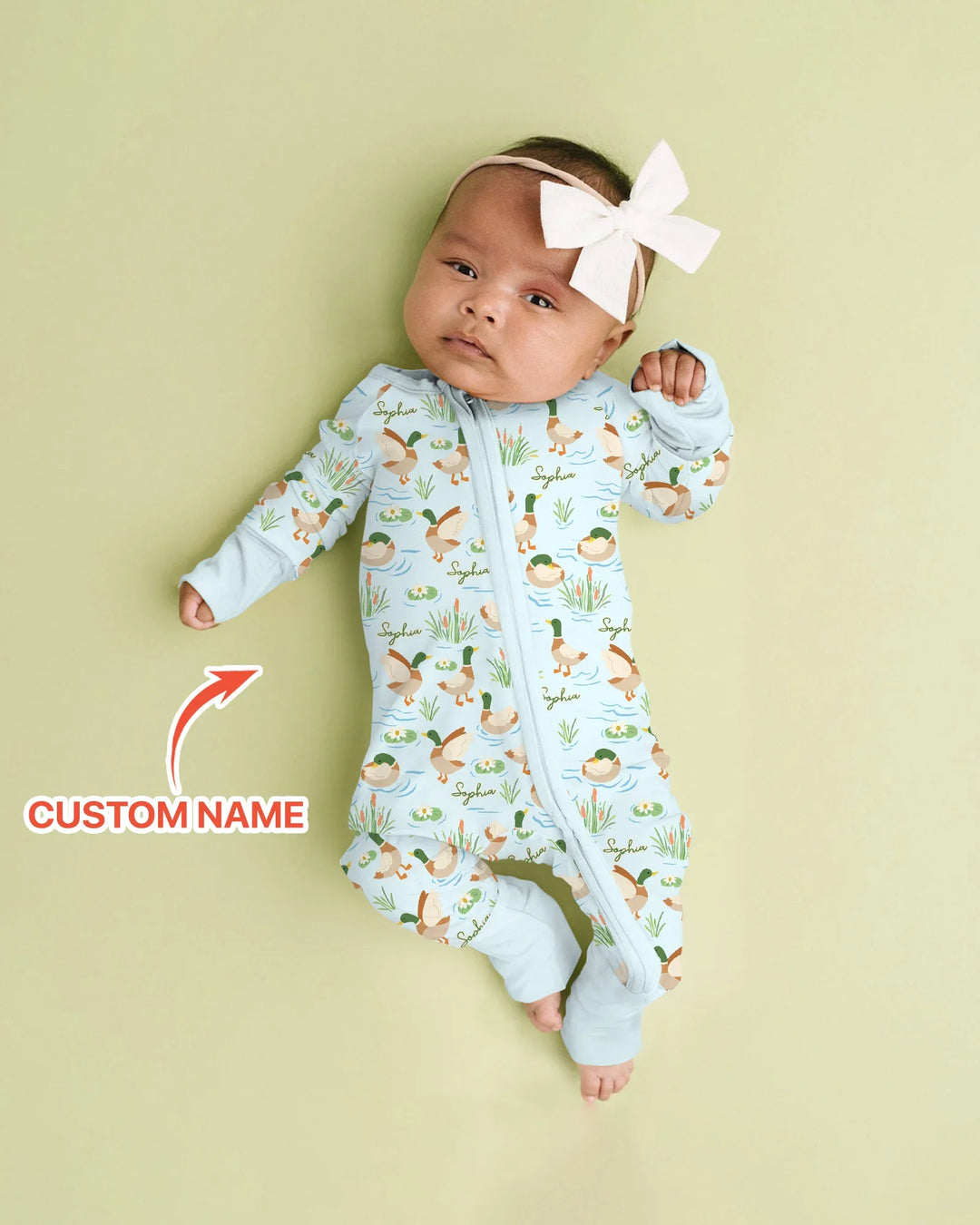 Personalized Mallard Duck Bamboo Convertible Zippy
