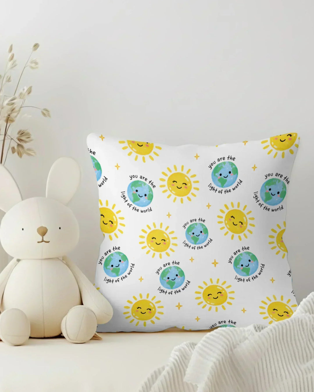 Mateo 5:14 Funda de Almohada de Bambú Luz del Mundo