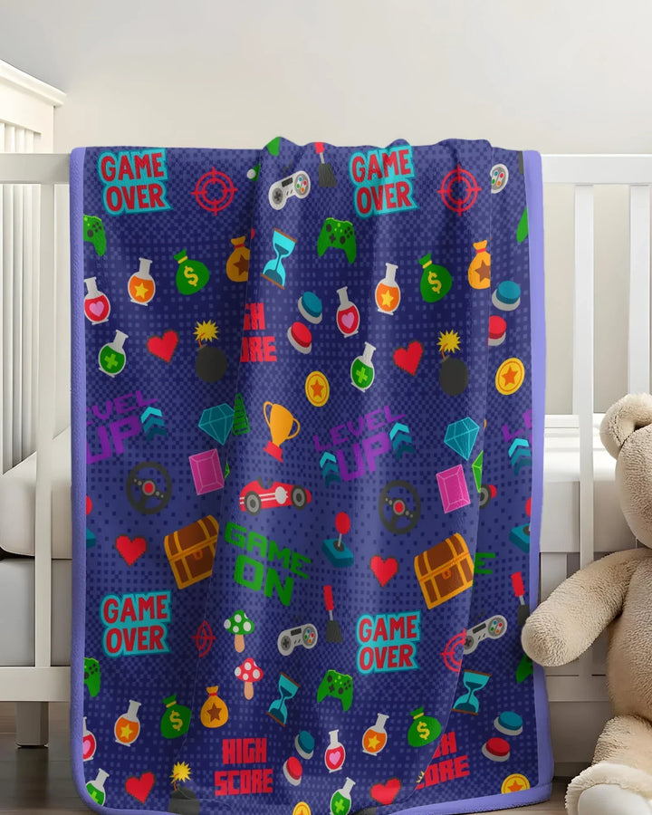 Gamer Mode On Family Matching Bamboo Blanket