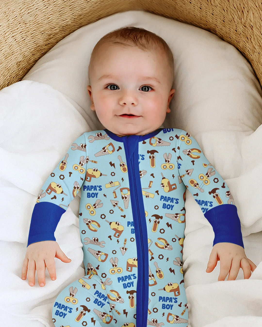 Gerippte Babykleidung mit individuellem Foto - Weich &amp; Skizzenhaft