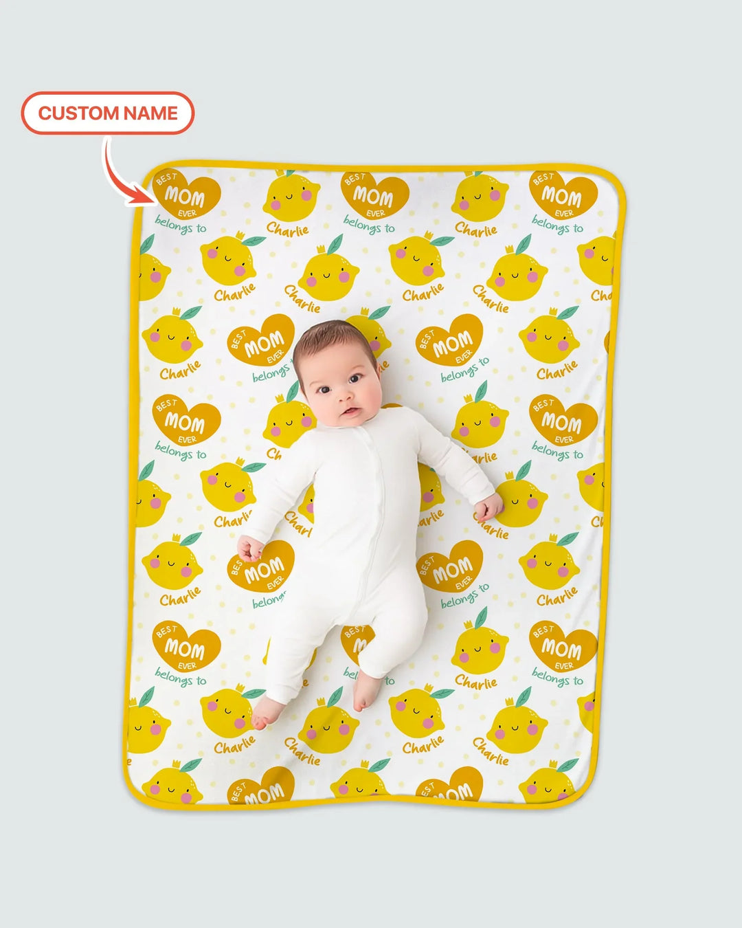 Custom Name Best Mom Ever Belongs to Bamboo Blanket