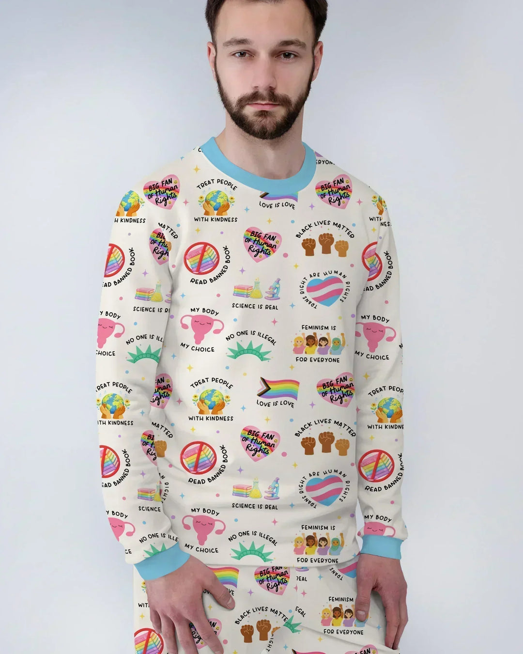 Vorlage Herren-Pyjama-Set