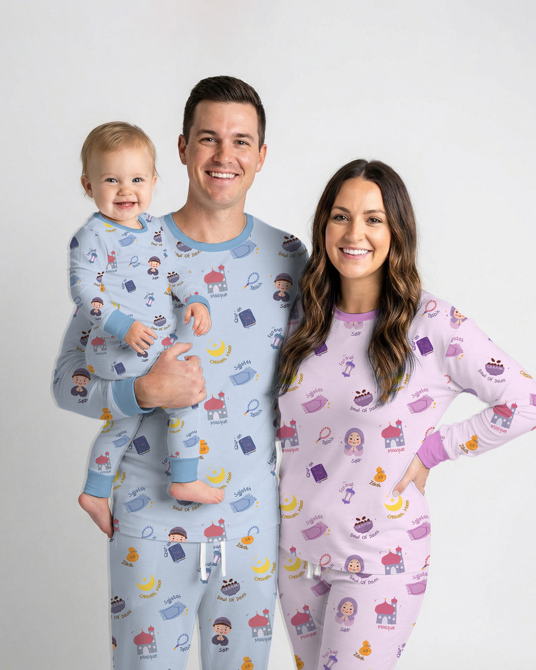 Cute Ramadhan Mubarak Women Pajama Set