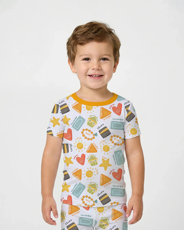 Zweiteiliges, kurzärmliges Pyjama-Set mit Marienkäfern