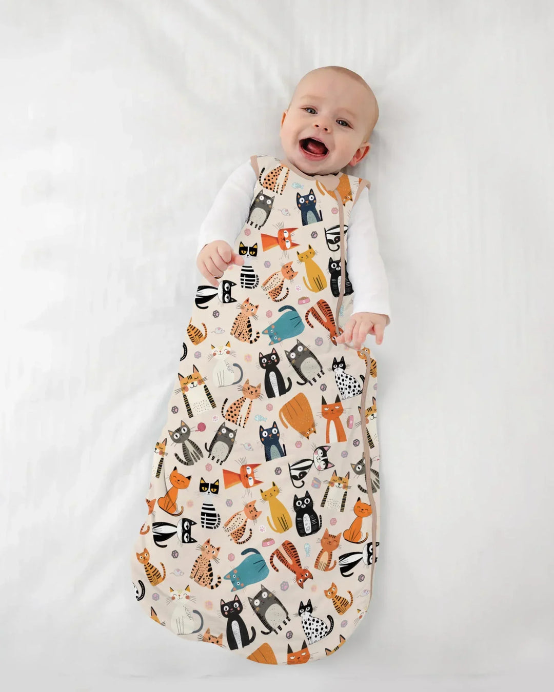 Goofy Mischief Cat Family Matching Bamboo Sleep Bag