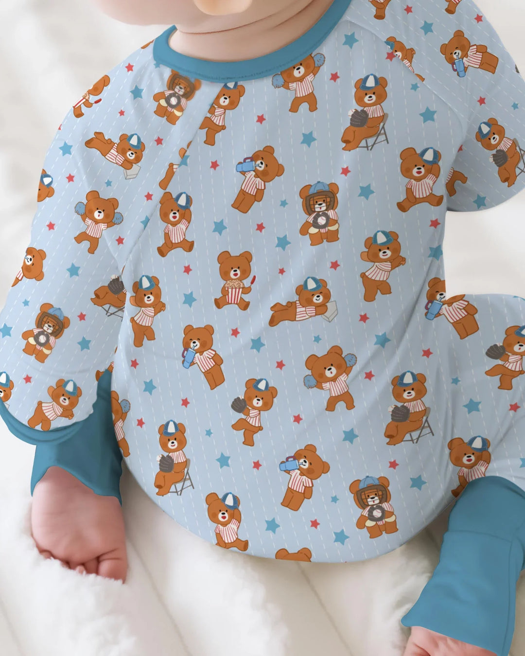 Born To Play Baseball Bamboo Convertible Zippy