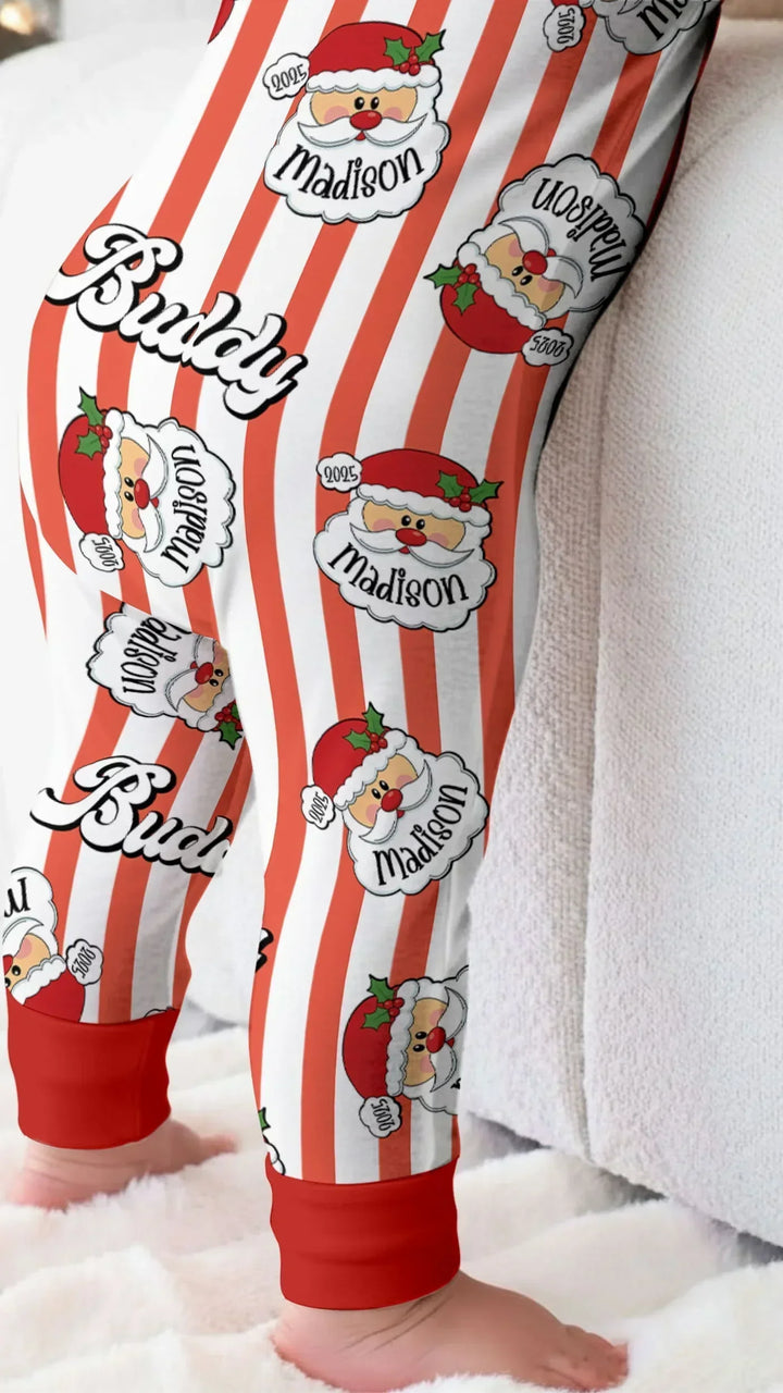 Christmas Santa Claus Custom Name Buddy Convertible Zippy