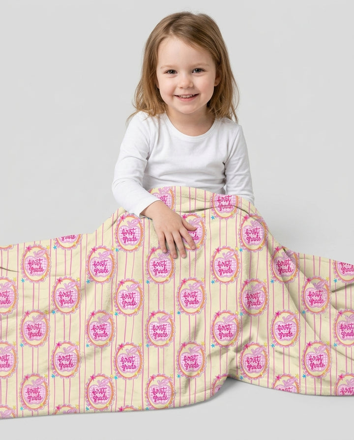 Custom Grade School Sweetie Bamboo Blanket