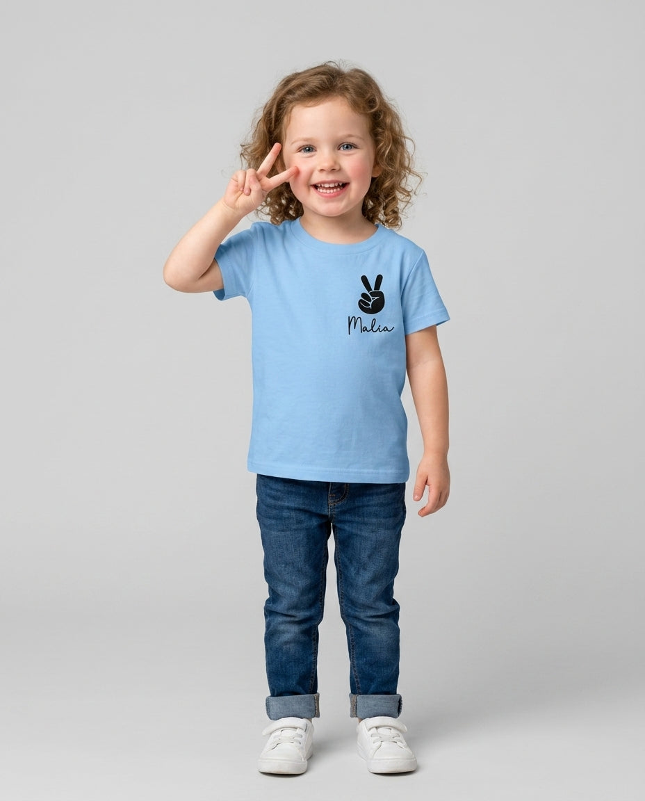 Custom Name First Day of School 2026 Bamboo Crewneck T-Shirt
