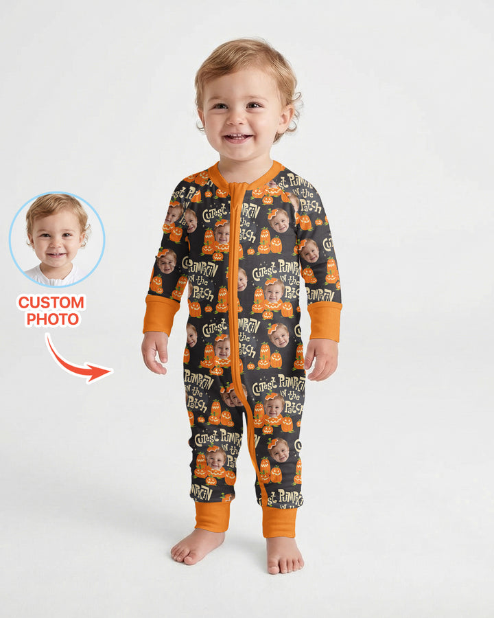 Gerippte Babykleidung mit individuellem Foto - Weich &amp; Skizzenhaft