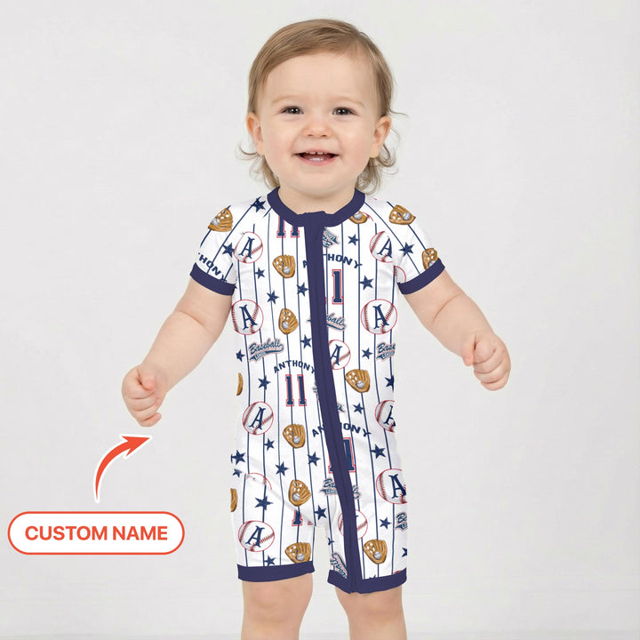 Custom Name Baseball Time Shorty Zippy