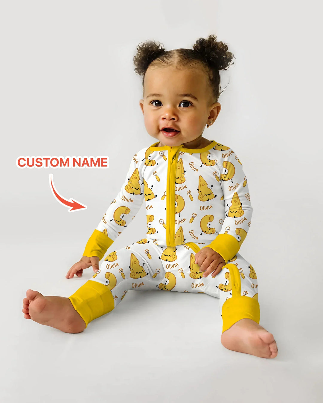 Custom Name Mac & Cheese Club Bamboo Convertible Zippy