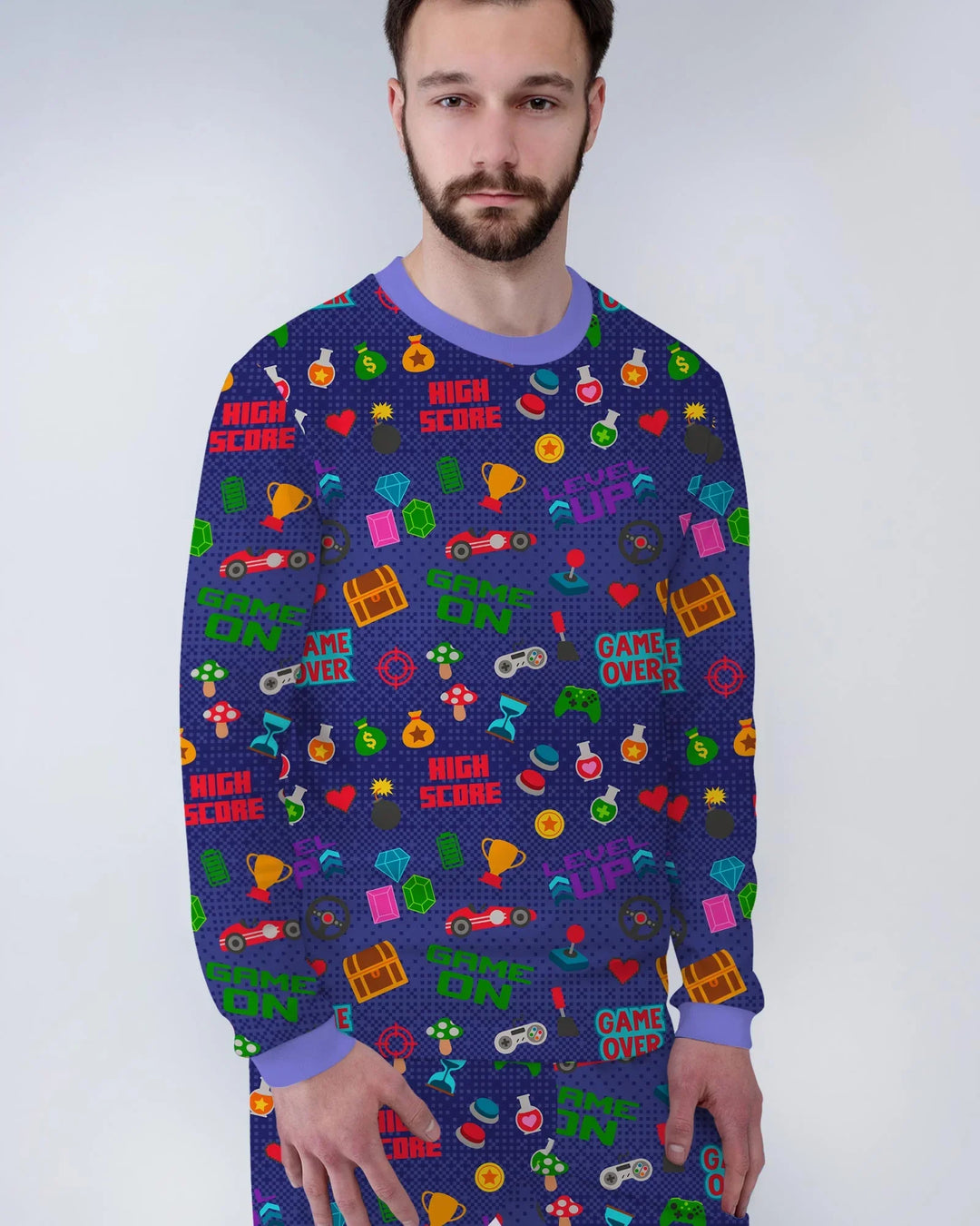 Gamer Mode On Family Matching Bamboo Men's Pajama Set