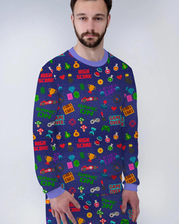 Gamer Mode On Family Matching Bamboo Men's Pajama Set