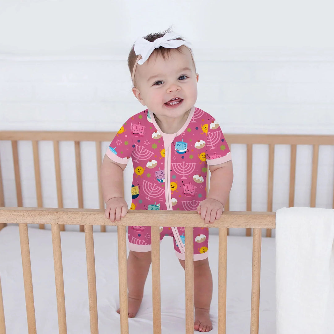 Hanukkah Little Dreidel Family Shorty Zippy