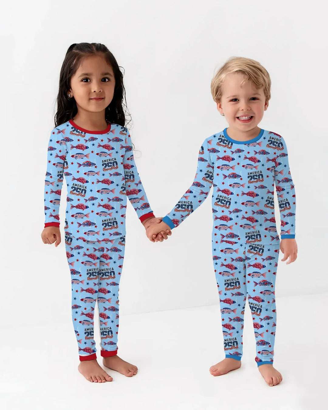 Conjunto de pijama de dos piezas de bambú de manga larga