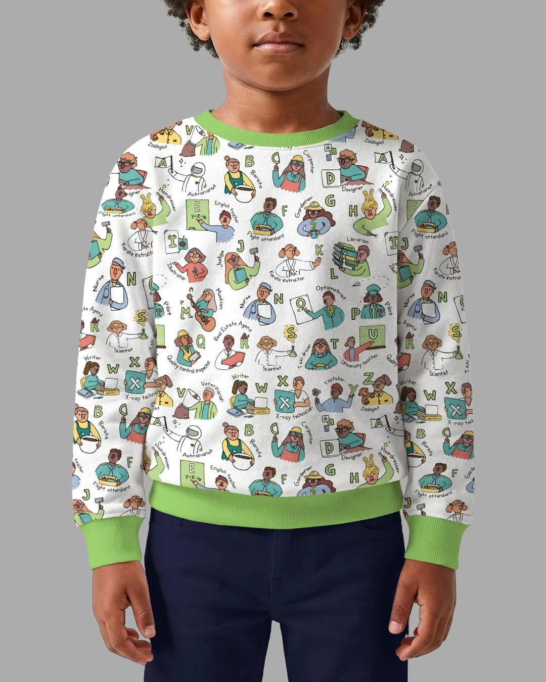 Sudadera de cuello redondo Bamboo Template