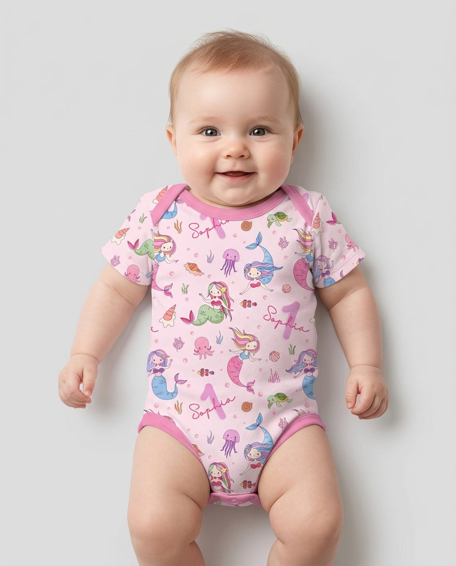 Gerippte Babykleidung mit individuellem Foto - Weich &amp; Skizzenhaft