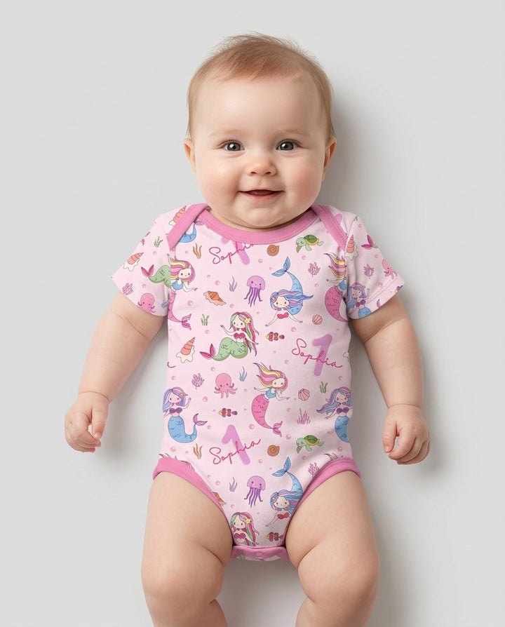 Gerippte Babykleidung mit individuellem Foto - Weich &amp; Skizzenhaft