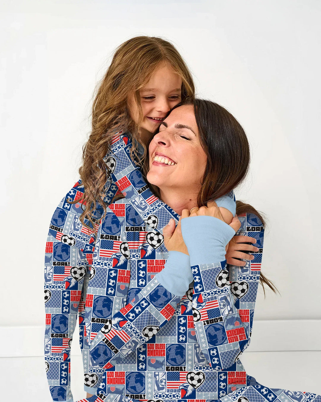 World Soccer God Bless America Bamboo Women Pajama Set