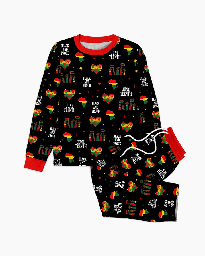 Juneteenth Black and Proud Bamboo Men's Pajama Set