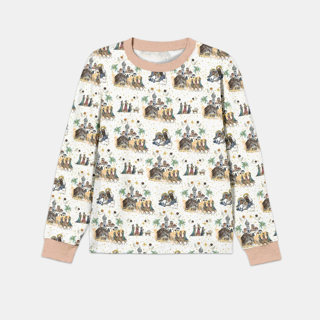 Nativity Christmas Family Matching Family Men's Pajama Set