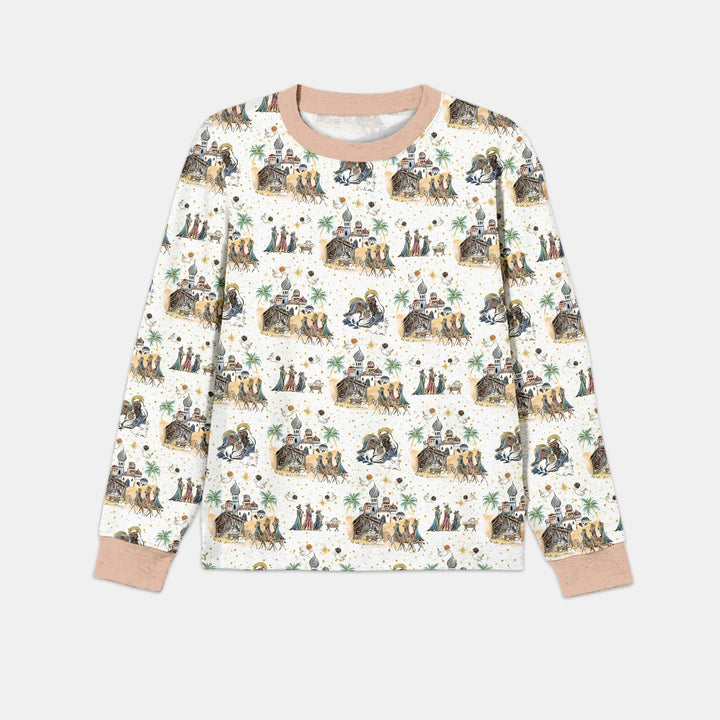 Nativity Christmas Family Matching Family Men's Pajama Set