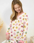 Cute Cupcake God Says I Am Bamboo Women Pajama Set