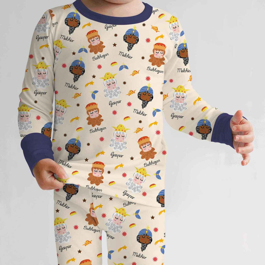 Tres Reyes Magos Two Piece Long Sleeve Pajama Set