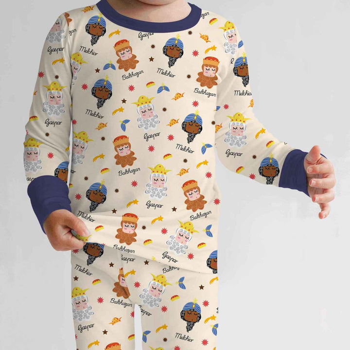 Tres Reyes Magos Two Piece Long Sleeve Pajama Set