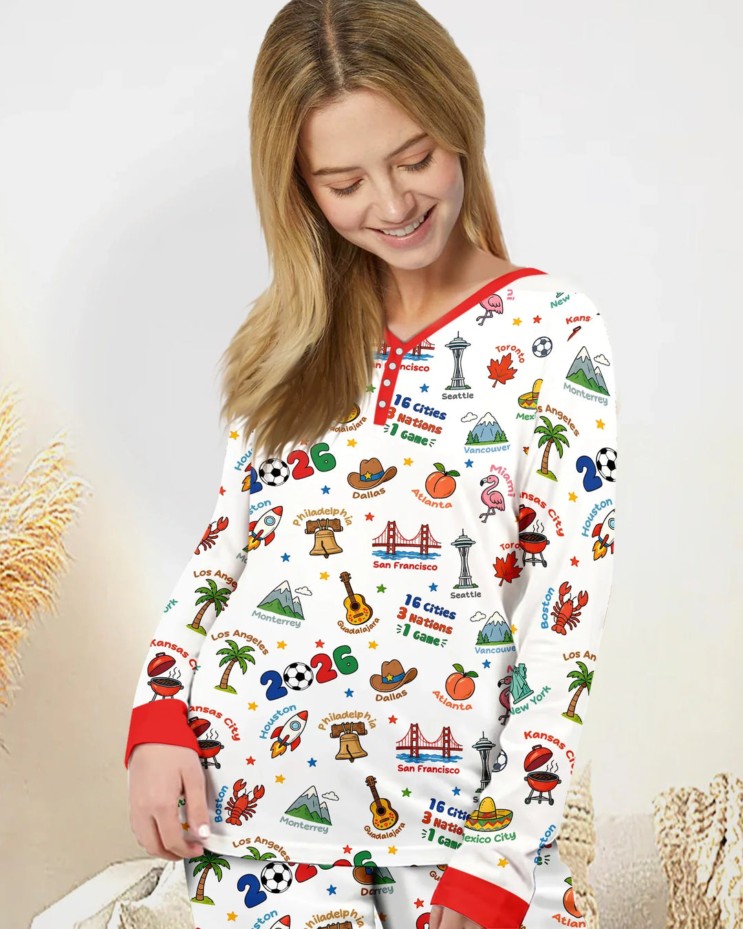 Vorlage Bambus Damen Pyjama Set