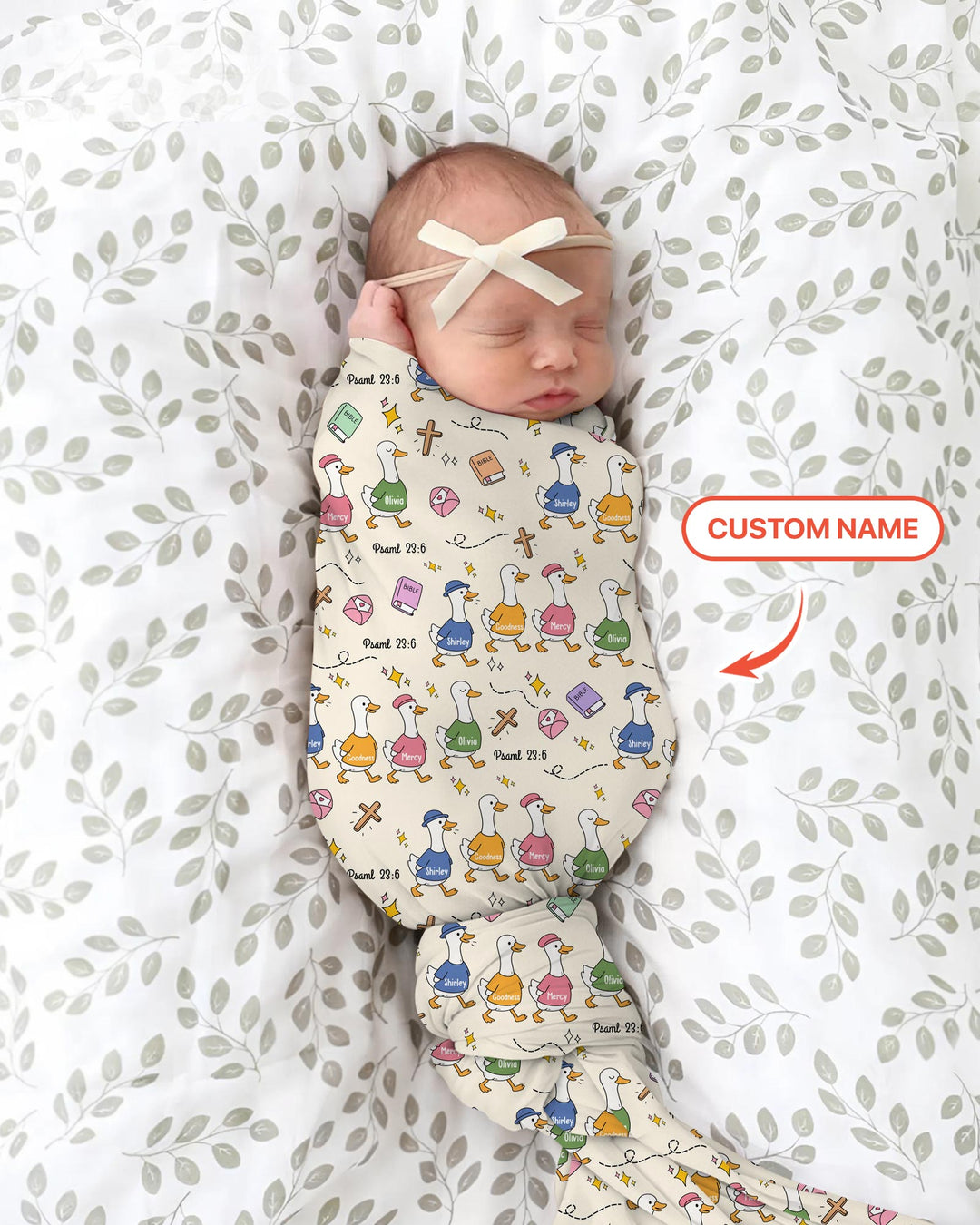 Psalm 23:6 Matching Family swaddle blanket