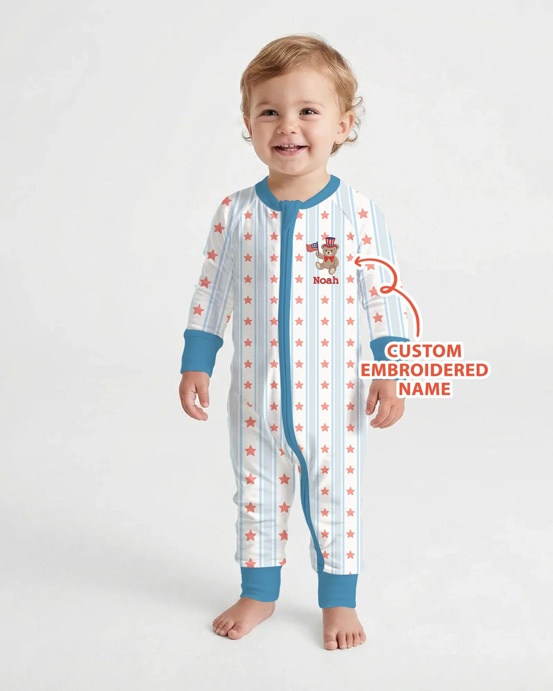 Gerippte Babykleidung mit individuellem Foto - Weich &amp; Skizzenhaft